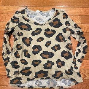 Leopard long sleeve top